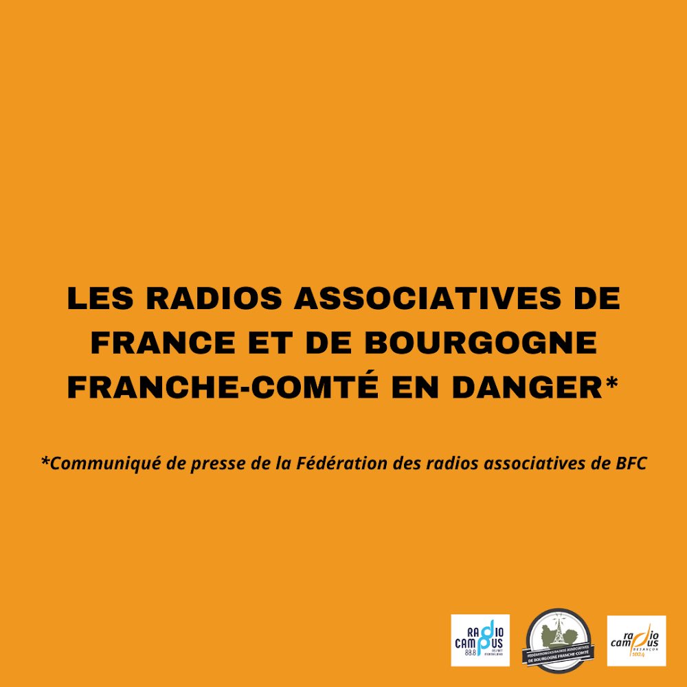 RadioCampusBesa's tweet photo. 🎙️URGENCE🎙️ Cette coupe budgétaire menace la pérennité de nos radios. Les radios associatives sont un lieu de rencontres et un tremplin pour les futurs professionnels des médias nationaux. Merci à celles et ceux qui relaieront, l’avenir de nos médias locaux est en jeu. https://t.co/Ajo0Pe4bus
