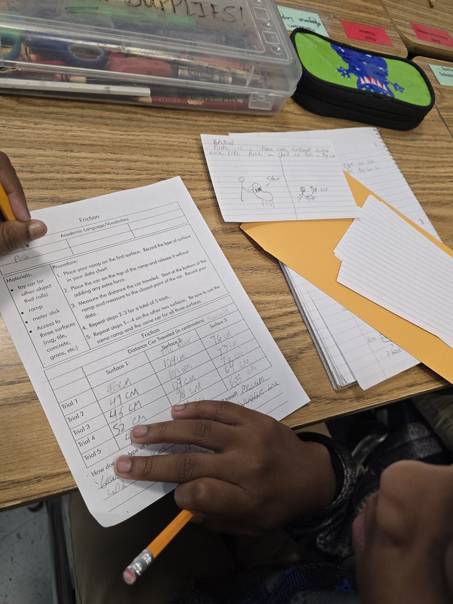 Students in Ms. Long's class at Mendenhall use their self-created vocabulary cards to ensure they are using the correct words in their science reflection. <a href="/WeAreHAEST/">HAEST</a> <a href="/HCPSElemScience/">HCPSElemScience</a>