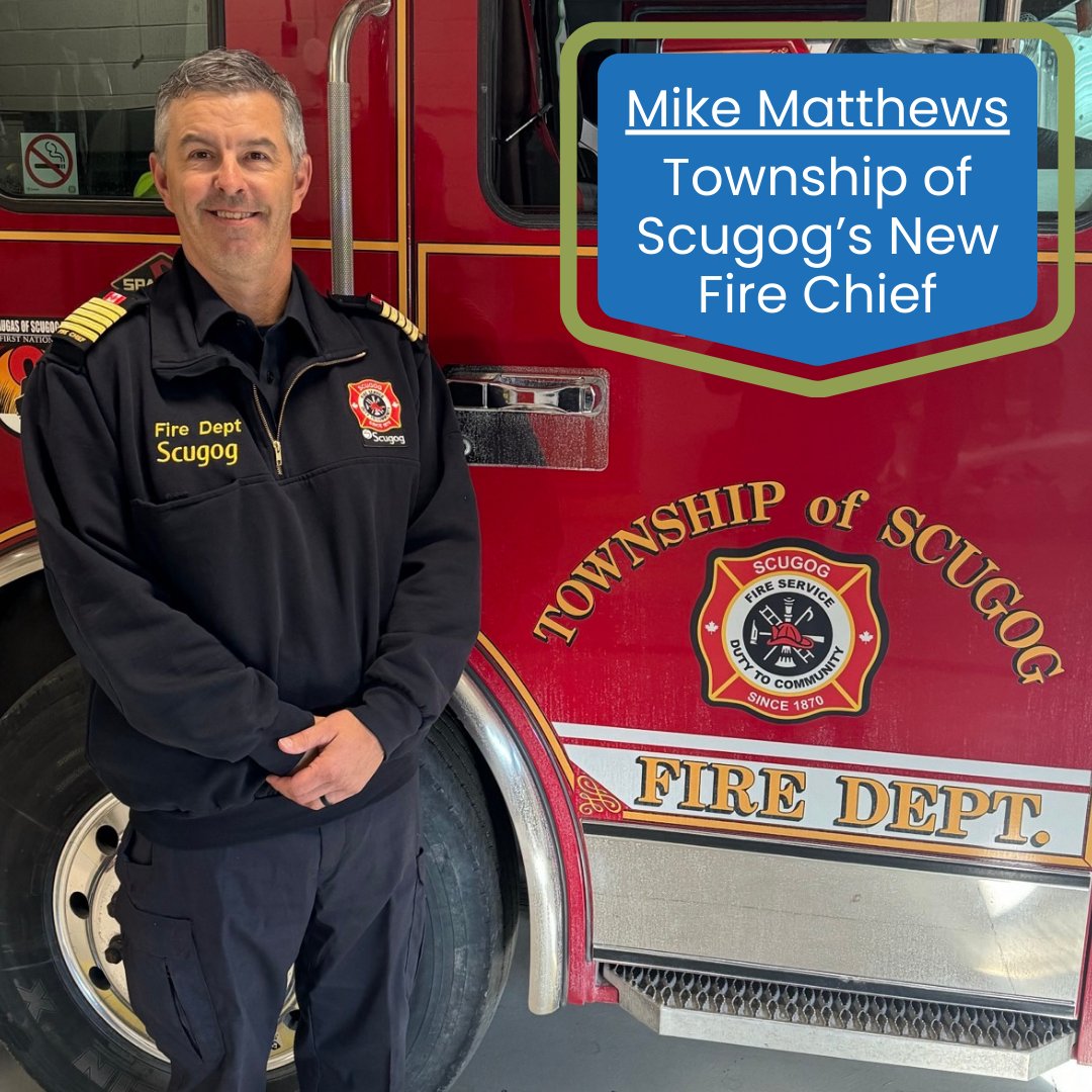 We are happy to announce #ScugogFire’s new Fire Chief, Mike Matthews!

We encourage everyone to join us in welcoming Chief Matthews!

Learn more about Chief Matthews at scugog.ca/news