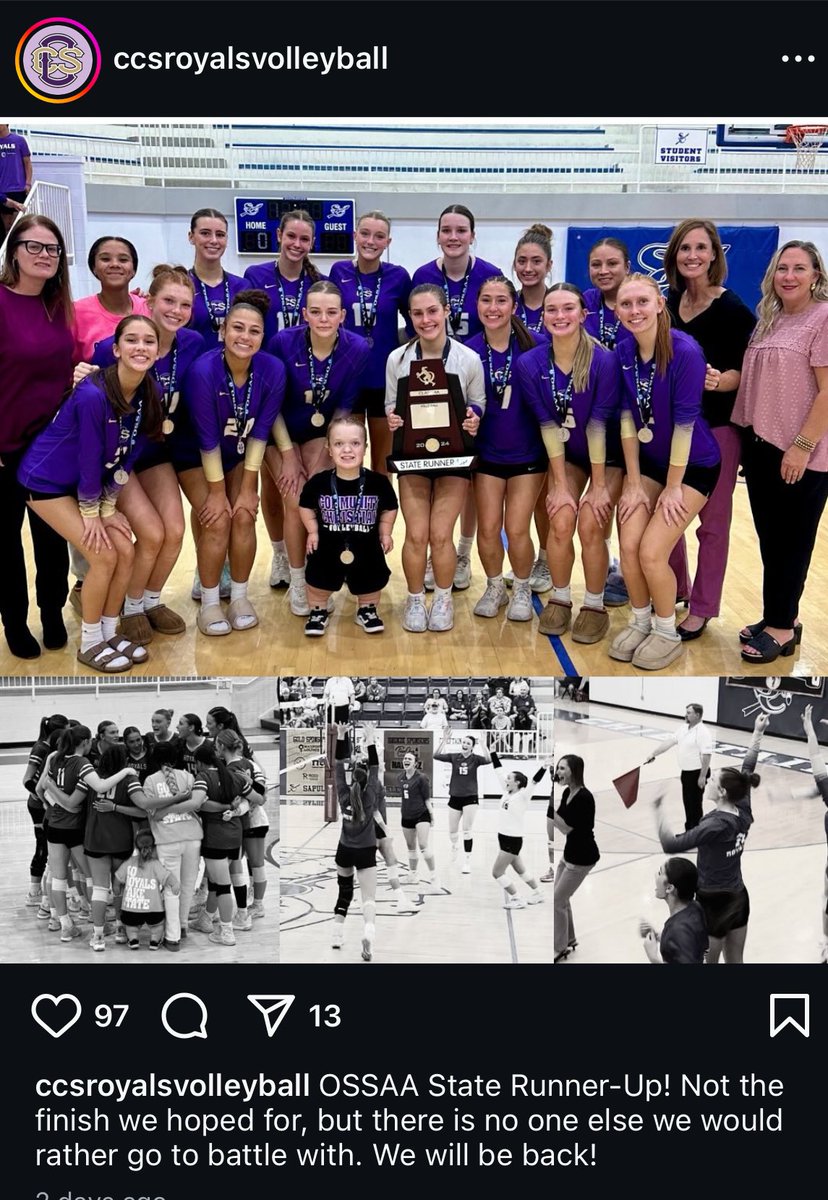 TrinityDowning3's tweet photo. Thankful for a great senior year with CCS VB!  Proud of our team! https://t.co/UAWFkW9BRh