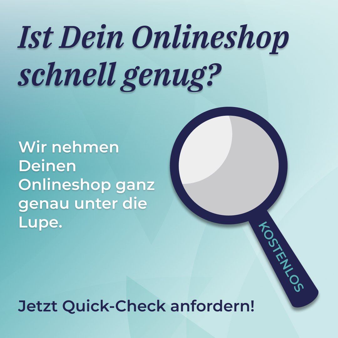 Ist dein Magento-Shop bereit für einen Kundenansturm? Finde es jetzt heraus!

➡️ Hier kostenlosen Quick-Check anfordern:
e3n.de/magento-perfor…