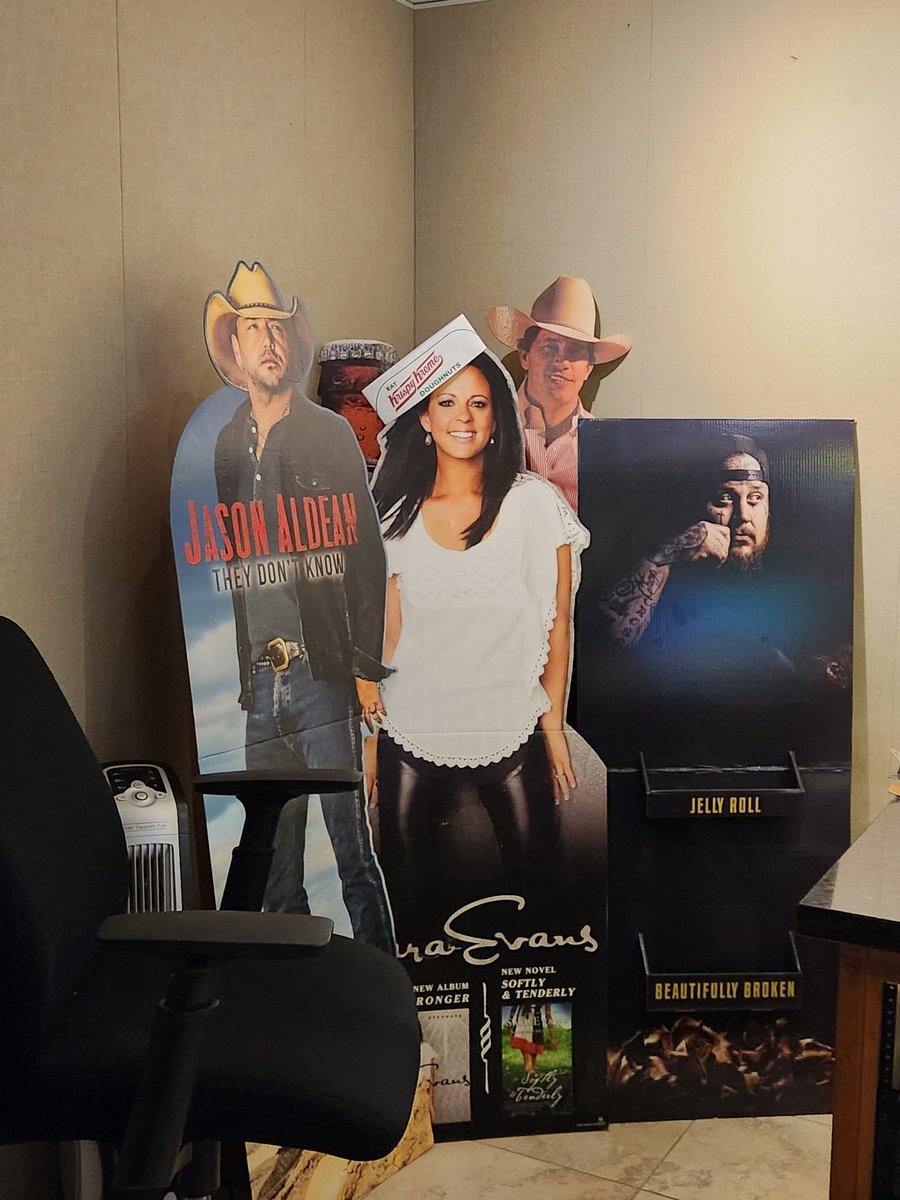 Well well we have added yet another Standee to the <a href="/KIIM995/">KIIM FM 99.5</a> Studio Standee Hall of Fame... joining The King <a href="/GeorgeStrait/">George Strait</a> <a href="/saraevansmusic/">Sara Evans</a> and <a href="/Jason_Aldean/">Jason Aldean</a> is <a href="/JellyRoll615/">Jelly Roll</a> welcome to the family.