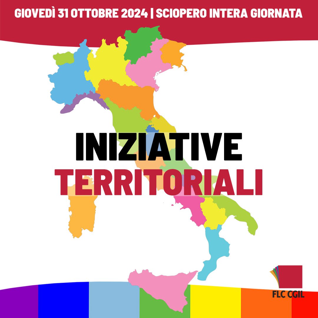 🟥 𝗦𝗖𝗜𝗢𝗣𝗘𝗥𝗢 #𝟯𝟭𝗢𝗧𝗧𝗢𝗕𝗥𝗘
Sul nostro sito trovi le iniziative territoriali per lo #sciopero dei settori della Conoscenza. Presìdi, assemblee, flash mob per un contratto giusto e un lavoro stabile.
Cerca l'iniziativa più vicina e partecipa 📢 flcgil.it/@3970810
