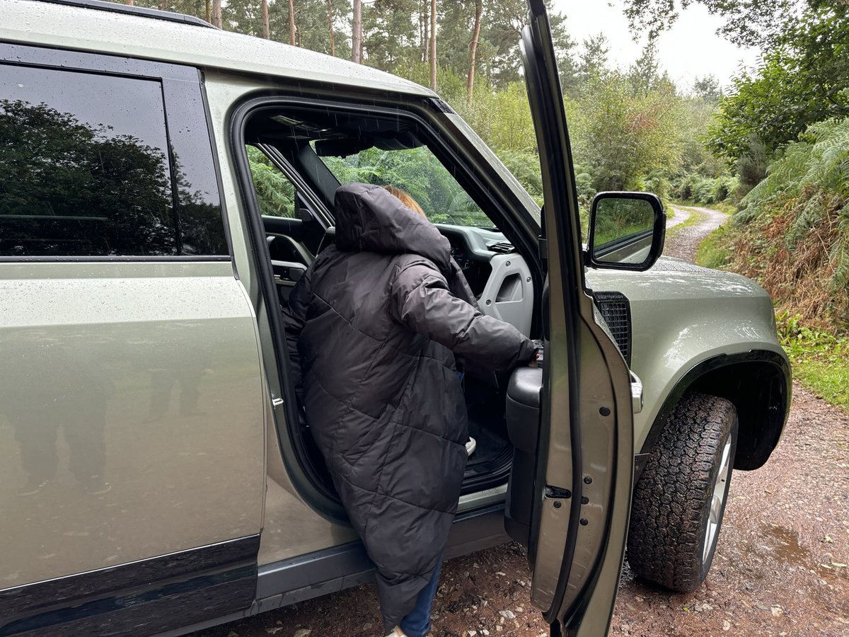 Had a great time on a Land Rover experience, first challenge - getting into the Defender 😀