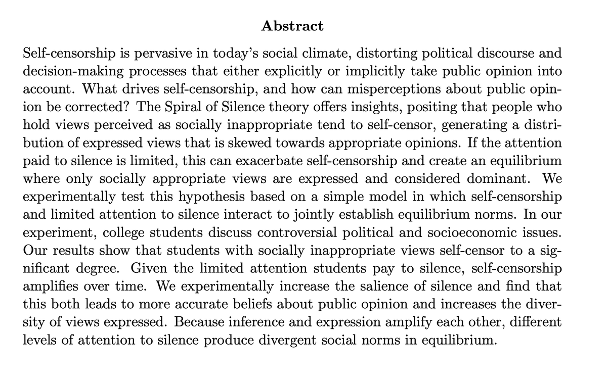 jenniferdoleac's tweet photo. Super interesting &amp; relevant to many public conversations....

"Breaking the Spiral of Silence" by Yuen Ho &amp; Yihong Huang

https://t.co/mGuLWbZKIe https://t.co/BTbp4wRM2i