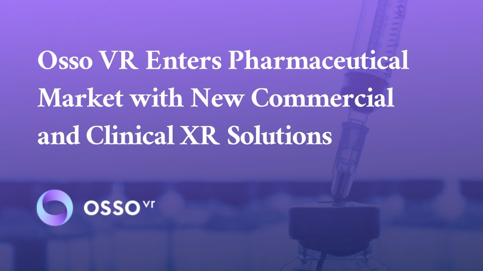 Today we’re announcing our expansion into the pharmaceutical industry, offering custom extended reality (XR) solutions tailored specifically for breakthrough products and treatments. Read more in our latest press release: ossovr.com/press-releases…