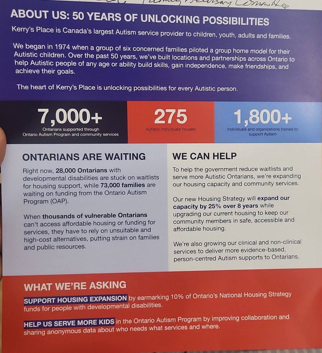Employment discrimination which disproportionately impacts people w developmental disabilities! Stephanie (group pic standing next to me) is from our #tostpauls community.Thank you for your work! <a href="/KerrysPlace/">Kerry’s Place Autism Services</a> has housing &amp; service solutions!They just need ONgovt to act! #onpoli