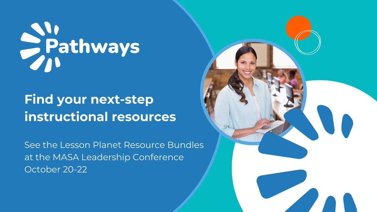 Standards-aligned instructional resources right when you need them! Stop by the EMS table to see the Lesson Planet Resource Bundles, MASA Leadership Conference, Oct 20-22
Watch: ow.ly/5jI350TQITj