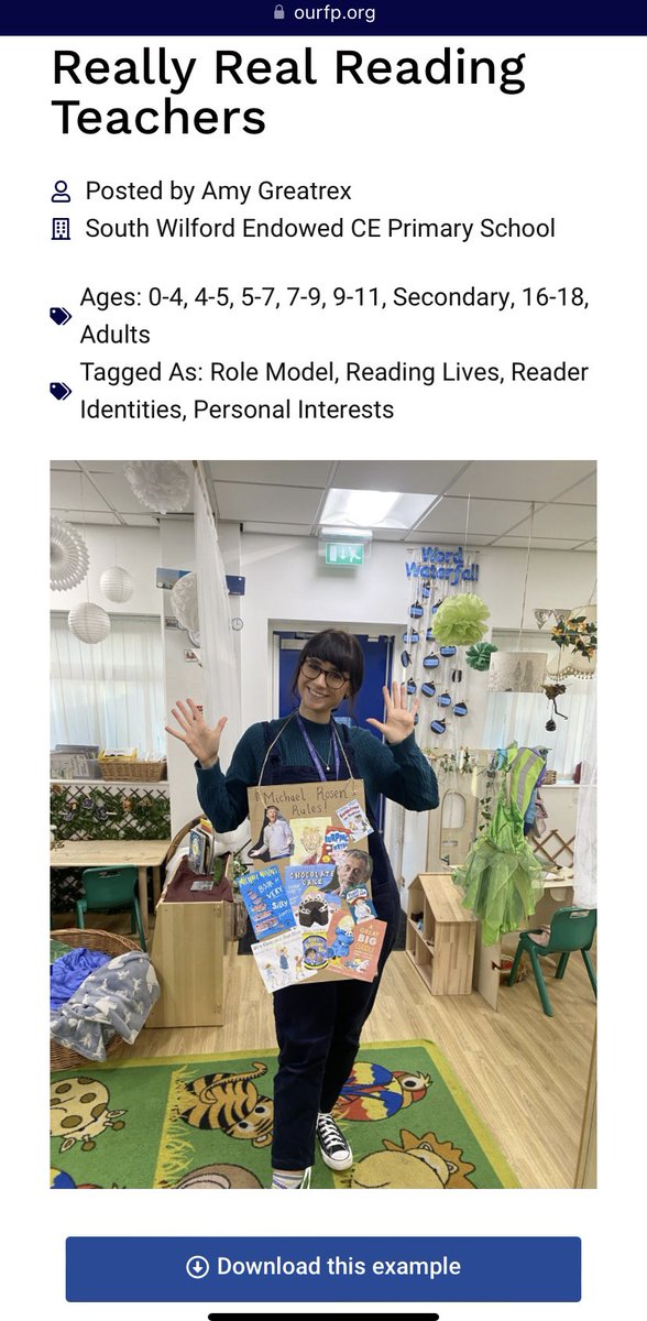 Amy Greatrex (@amygreatrex_rfp) on Twitter photo Delighted my latest Example of Practice has been published on the <a href="/OpenUni_RfP/">Reading for Pleasure 🧶</a> If you want to support all staff in reflecting on their reading identities, barriers to reading and encourage them to share this authentically with children, please take a look! ourfp.org/eop/really-rea… Delighted my latest Example of Practice has been published on the <a href="/OpenUni_RfP/">Reading for Pleasure 🧶</a> If you want to support all staff in reflecting on their reading identities, barriers to reading and encourage them to share this authentically with children, please take a look! ourfp.org/eop/really-rea…