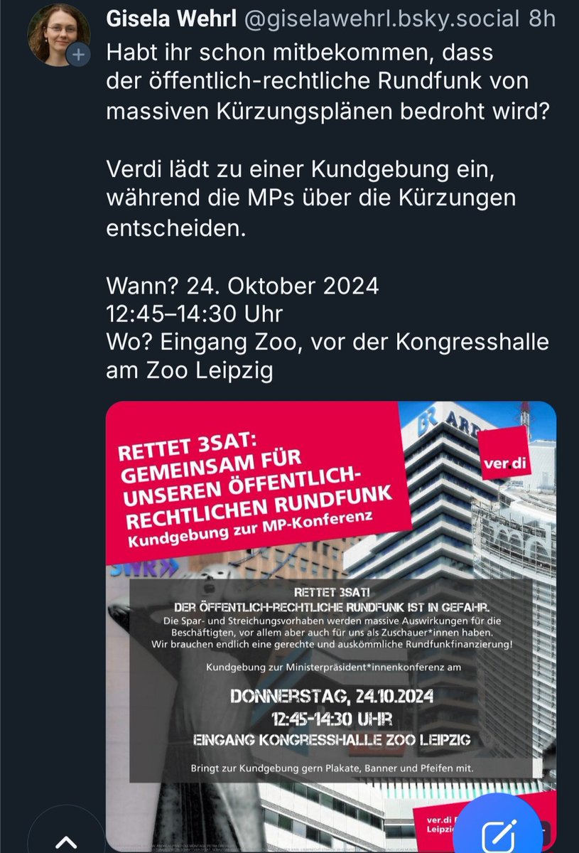 OmasGegRechtsLE's tweet photo. Bitte vormerken und wer Zeit hat, hin da!
#le2410 https://t.co/BJ50tPDBve