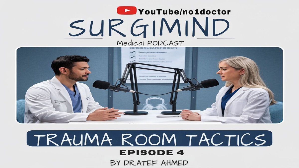 no1_doctor's tweet photo. Trauma Room Tactics | Episode 4 of SurgiMind Podcast | Emergency Surgery Insights with No1Doctor
https://t.co/DiKxGjvGne
#TraumaSurgery #EmergencyRoom #TraumaCare #SurgiMindPodcast #No1Doctor #SurgicalPodcast #EmergencySurgery #TraumaRoom #SurgicalTechniqu https://t.co/0MxeOJdWQI