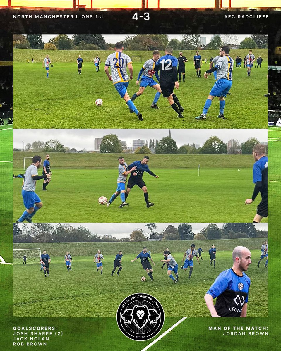 Lions continued their good start to the season after claiming all 3 points against a tricky AFC Radcliffe side