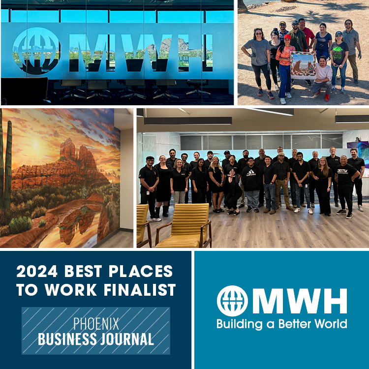 Congratulations to our Phoenix office! MWH has been named a finalist for the Phoenix Business Journal's 2024 Best Places to Work Awards.
ow.ly/8wSN50TR2T0
