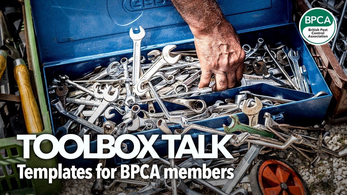 britpestcontrol's tweet image. If you&apos;re looking for a way to help your team get some CPD, these toolbox talk templates are a fantastic way to stay up to date on relevant topics and gain dem points. 💯

More: buff.ly/3YiGbHi

#PestControl #Membership #ToolboxTalks #CPD