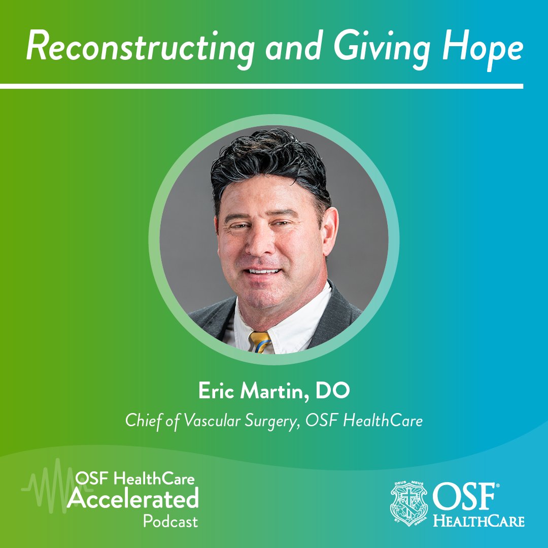 OSF Innovation (@osfinnovation) on Twitter photo Catch next week's episode of the OSF HealthCare Accelerated #podcast to learn how an OSF HealthCare vascular surgeon is using innovative regenerative reconstruction techniques to prevent amputations and save lives. 
osf.care/YUBG50TR1wQ Catch next week's episode of the OSF HealthCare Accelerated #podcast to learn how an OSF HealthCare vascular surgeon is using innovative regenerative reconstruction techniques to prevent amputations and save lives. 
osf.care/YUBG50TR1wQ
