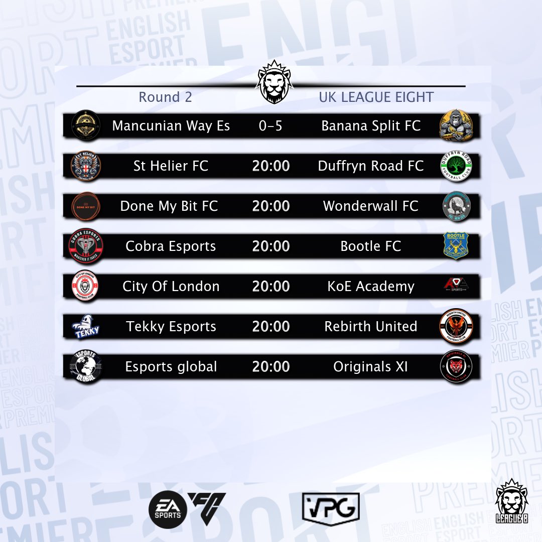 Aaronafc1234's tweet photo. And we are back for another night in @OfficialVPG ⚽️ 

Going live on @Twitch from 8pm for 3 league games 📺

Teamsheet. stream link and fixtures below 👇 

@VPGUK 

https://t.co/ck3oKKwTME 

#esportsglobal #esggaming #esg #vpg #esports #eafc25 #proclubs https://t.co/77492YPUQ5