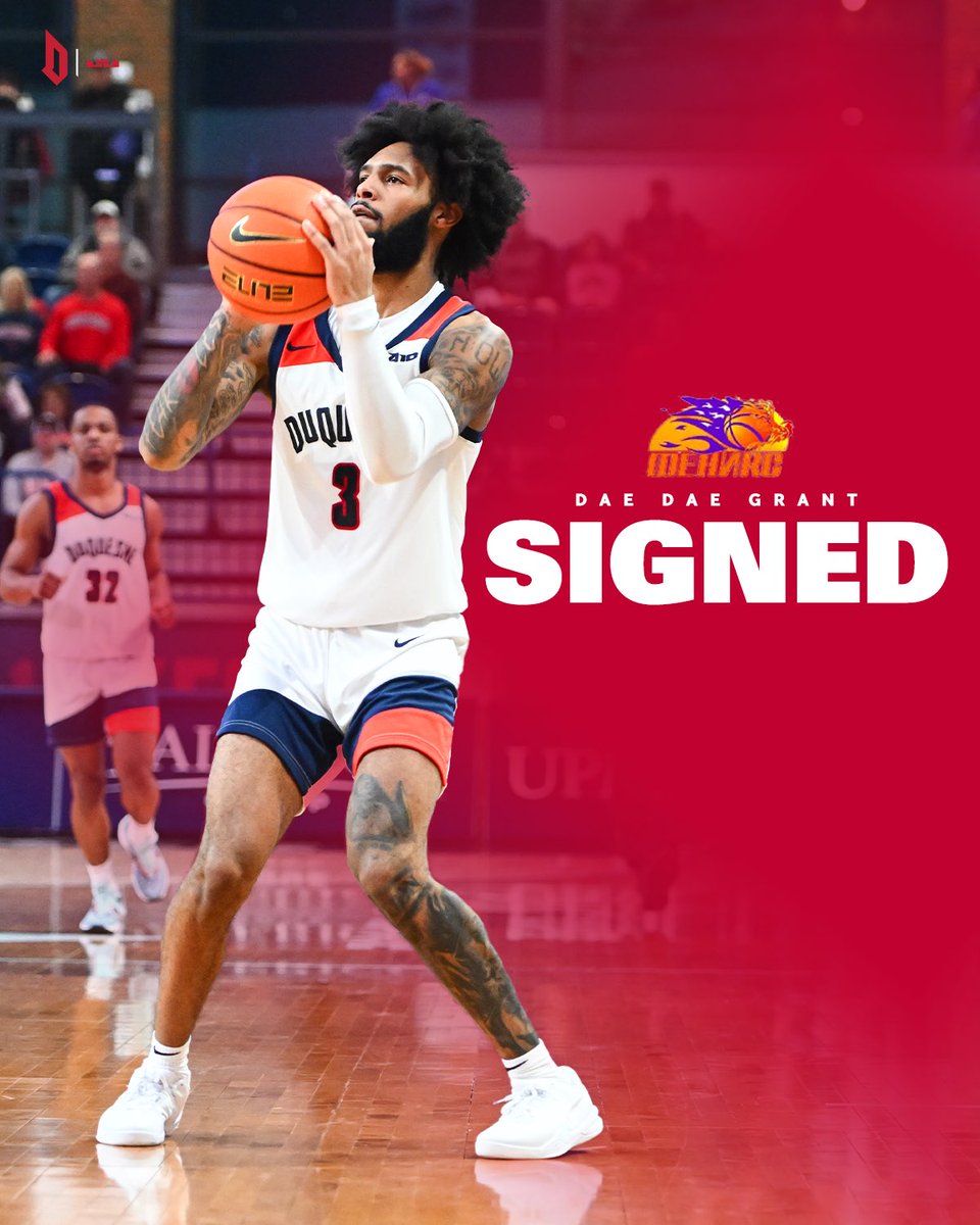 Dae Dae Grant has signed a professional contract with KK Feniks 2010 Skopje ✍️

#GoDukes x <a href="/DGrant_03/">Devone “DaeDae” Grant</a>