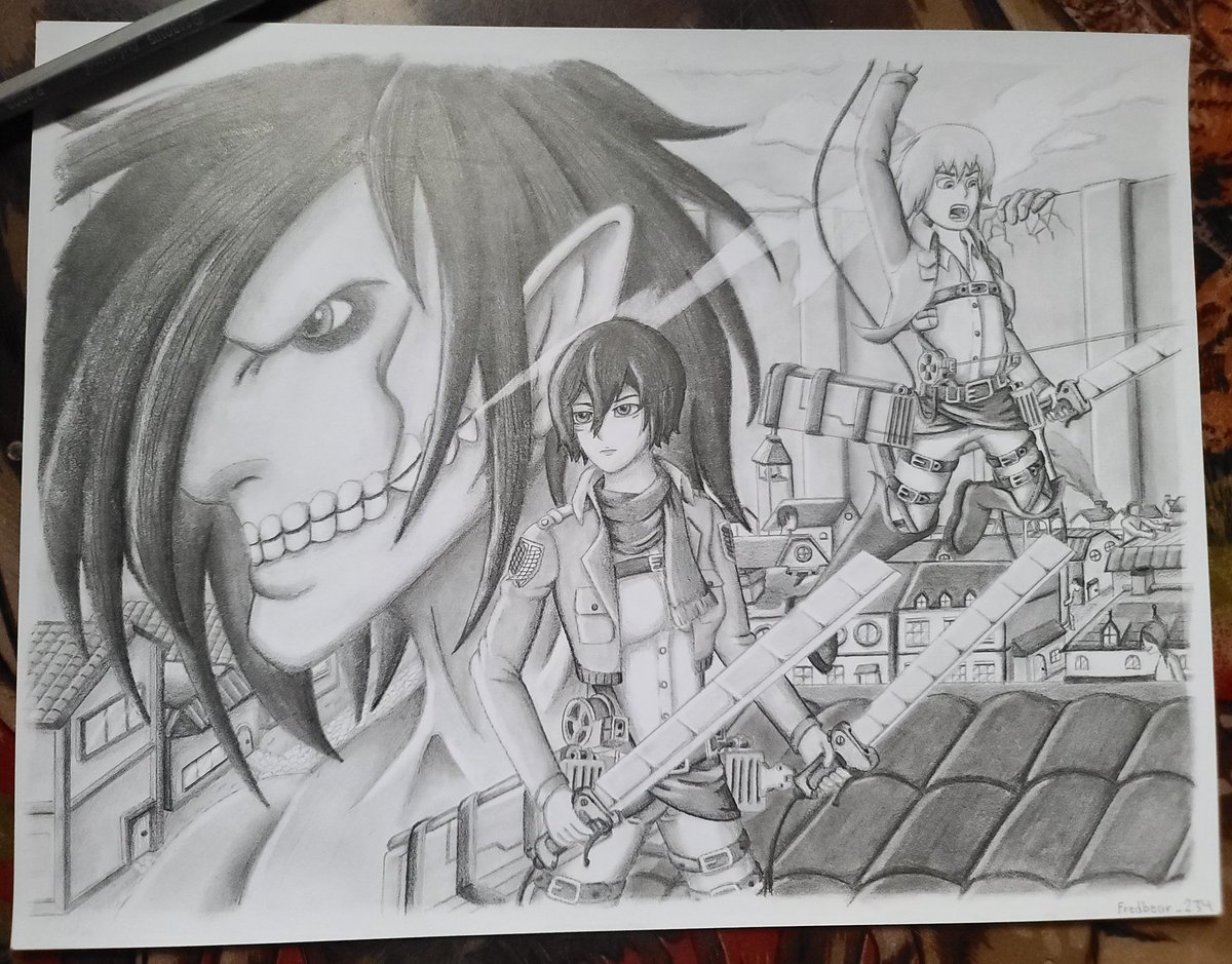 Fredbear_234's tweet photo. It took me a few days but it  was worth it.

#AttackOnTitan #shingekinokyojin https://t.co/hThuiXYcQD