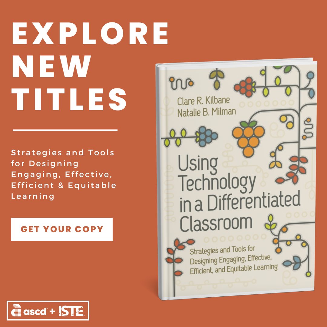 ASCD (@ascd) on Twitter photo What’s your biggest challenge with differentiating instruction in the classroom?
✅ Designing lessons
✅ Building community
✅ Managing assessments
✅ Communicating with families
Check out The Differentiated Classroom by <a href="/ClareRKilbane/">Clare Kilbane</a> & <a href="/nataliebmilman/">Natalie B. Milman, Ph.D.</a> hubs.li/Q02VkrRy0 What’s your biggest challenge with differentiating instruction in the classroom?
✅ Designing lessons
✅ Building community
✅ Managing assessments
✅ Communicating with families
Check out The Differentiated Classroom by <a href="/ClareRKilbane/">Clare Kilbane</a> & <a href="/nataliebmilman/">Natalie B. Milman, Ph.D.</a> hubs.li/Q02VkrRy0