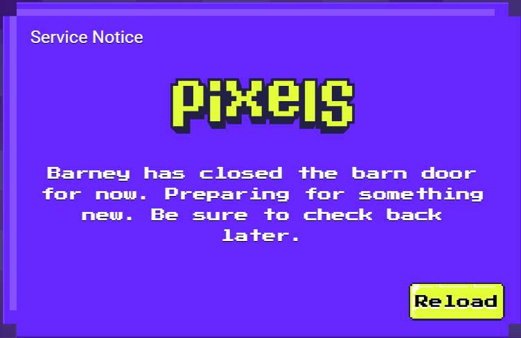 Cyber_ImpPlant's tweet image. 😱🙏

@pixels_online @uumooment #PixelsCreator #PixelsUpdate #Maintenance