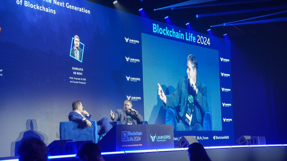 circularweb3's tweet photo. Gianluca De Novi at #BlockchainLife2024 explaining Circular’s native Proof of Reputation (PoR)!

✅ PoR introduces an innovative consensus mechanism that eliminates the need for large stakes. Instead, it rewards or penalizes nodes based on their performance, allowing operators with higher reputations to earn more than those with lower reputations. 

Combining the strengths of Proof of Work (PoW) and Proof of Stake (PoS), Proof of Reputation prioritizes trust and reliability over high stakes or advanced hardware.

➡ At Circular, our mission is to break down barriers, emphasizing reputation as the key to success.

Circular’s native coin, $CIRX, is already live on several exchanges and is set to list on major exchanges in Q4. Meanwhile, our development team is actively working on a range of exciting products!

Team Circular had an electric Day 1 at Blockchain Life, and we’re excited for Day 2 🔥

➡ We’re powering the frontier of DeSci. 

Follow us: @circularweb3
The Founder: @gianlucadenovi

Stay tuned for updates and announcements.

#Web3 #blockchain #PoR #crypto #CIRX #circularprotocol #BlockchainLife2024