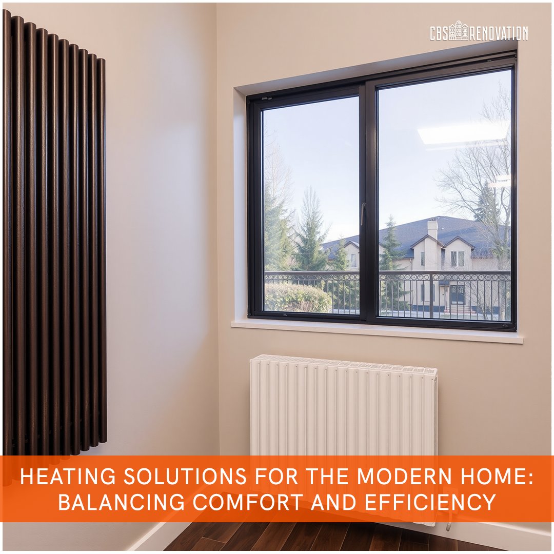 CbsRenovation's tweet image. Looking for heating solutions that balance comfort and sustainability? 🌍  

As energy costs rise, modern systems like heat pumps and smart thermostats help cut bills and reduce your carbon footprint.  

Homeowners can choose from:  
✔️ #RadiantFloorHeating 
✔️ #HydronicHeating