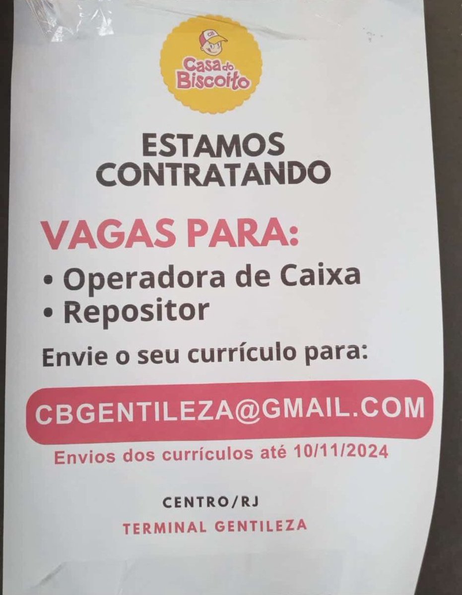 mtts94's tweet photo. Oportunidade na Casa do Biscoito - Terminal Gentileza https://t.co/7DfoqSOC05