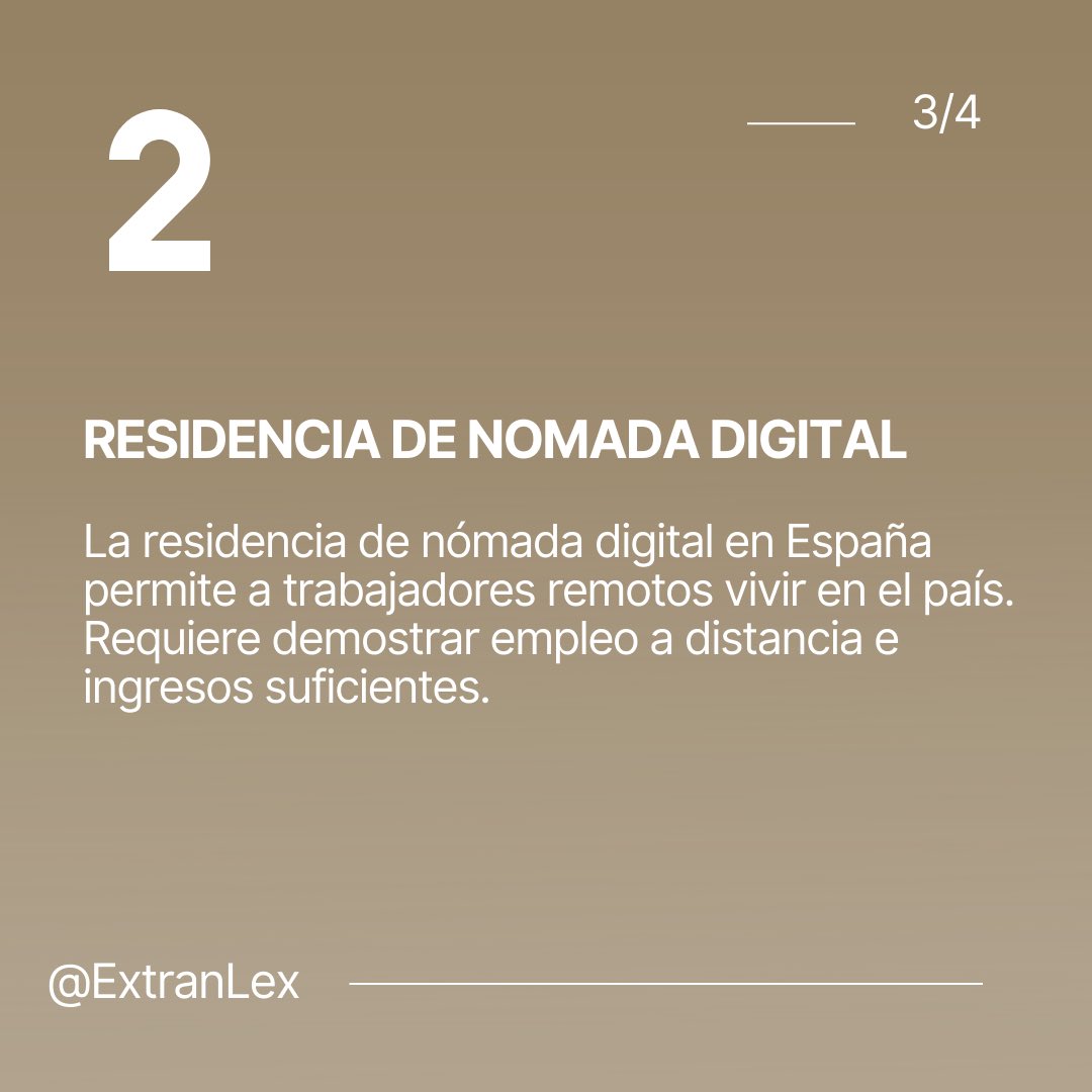 extranlexsl's tweet photo. Conoce algunas de las residencias en España, con las cuales podrás vivir y, posteriormente, solicitar tu nacionalidad. 

Con ExtranLex vivir en Europa es posible!  🇪🇸🌍

#ResidenciaEspaña #NacionalidadEspañola #VidaEnEspaña #Extranjería #Emprendimiento https://t.co/bzdUiYZxxv