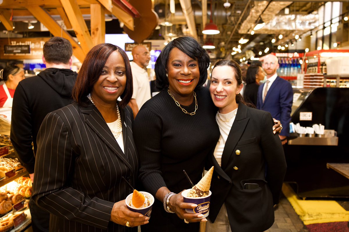Mayor Cherelle L. Parker (@phillymayor) on Twitter photo Small businesses are the backbone of our community in Philadelphia. When they succeed, our community succeeds.
<a href="/bassetts_ic/">Bassetts Ice Cream</a> is one of many small business success stories in our City, being the last remaining original merchant from when <a href="/RdgTerminalMkt/">Reading Terminal Market</a> opened in 1893. Their Small businesses are the backbone of our community in Philadelphia. When they succeed, our community succeeds.
<a href="/bassetts_ic/">Bassetts Ice Cream</a> is one of many small business success stories in our City, being the last remaining original merchant from when <a href="/RdgTerminalMkt/">Reading Terminal Market</a> opened in 1893. Their
