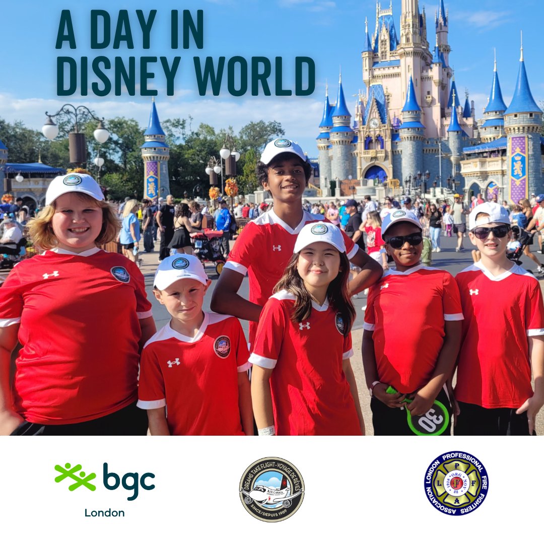 BGCLondon (@bgclondon) on Twitter photo Last week, children from our Club took a flight and spent a magical day at #disneyworld, Florida. They had Nadine, Manager, BGC London & Bruce, London Fire accompanying them. Thanks to
<a href="/dreams_national/">Dreams Take Flight</a> and <a href="/LPFFA/">London Fire Fighters</a>
for helping organize this unforgettable day.
<a href="/BGCCAN/">BGC Canada</a> Last week, children from our Club took a flight and spent a magical day at #disneyworld, Florida. They had Nadine, Manager, BGC London & Bruce, London Fire accompanying them. Thanks to
<a href="/dreams_national/">Dreams Take Flight</a> and <a href="/LPFFA/">London Fire Fighters</a>
for helping organize this unforgettable day.
<a href="/BGCCAN/">BGC Canada</a>