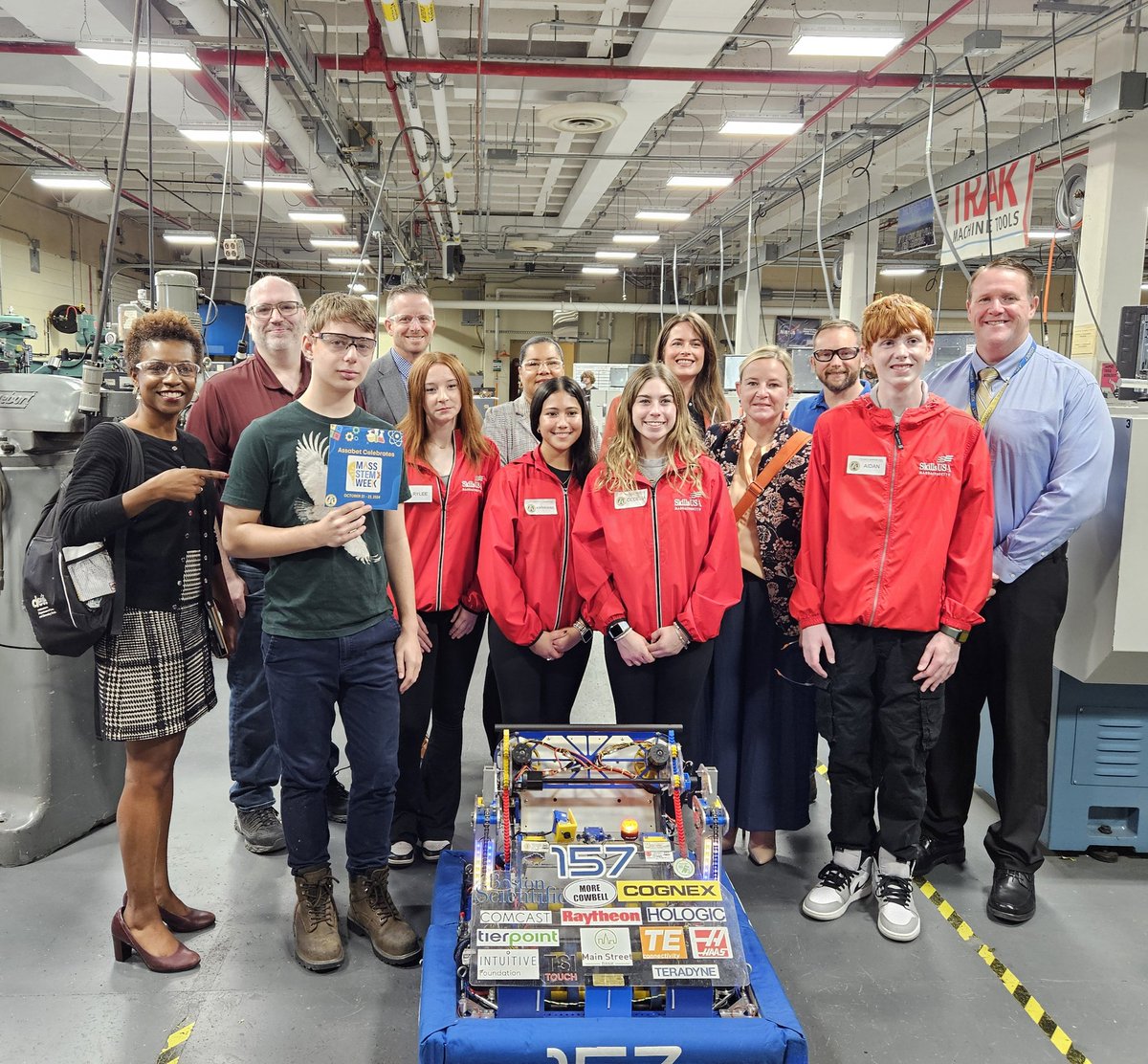 AssabetSuper's tweet photo. @AssabetValley was happy to host @MASchoolsK12 Commissioner Johnston, Deputy Cmsr. @ReginaMRobinson and staff, along with State Reps. @DWGregoire &amp; @Meg4StateRep &amp; State Sen. @senrobynkennedy for a visit to showcase STEM Week 2024 activities!
#DoMore #STEMWeek2024 #CTEinSTEM https://t.co/ZjVyZIMnbd
