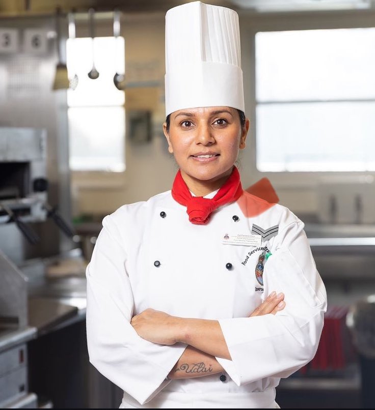 A brilliant role model, &amp; wonderful human being - the ever inspirational Sgt Pardeep Kaur MBE (<a href="/pardeep19922328/">Pardeep Kaur MBE British Army Chef</a>) has taken on a tough challenge to raise funds for the <a href="/PoppyLegion/">Royal British Legion</a> 🌺🇬🇧

She will carry a 15kg load, around a 4 km course, every 4 hours, for 48 hours! That’s a cheeky
