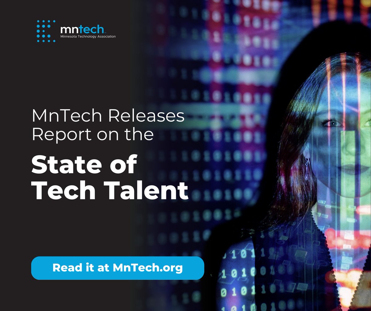 We are excited to release our 2024 State of Tech Talent report! This report gives an in-depth analysis of Minnesota’s tech talent supply &amp; demand, offering a data-driven forecast showcasing our state's challenges &amp; opportunities. Read the full report here: mntech.org/report-the-sta…