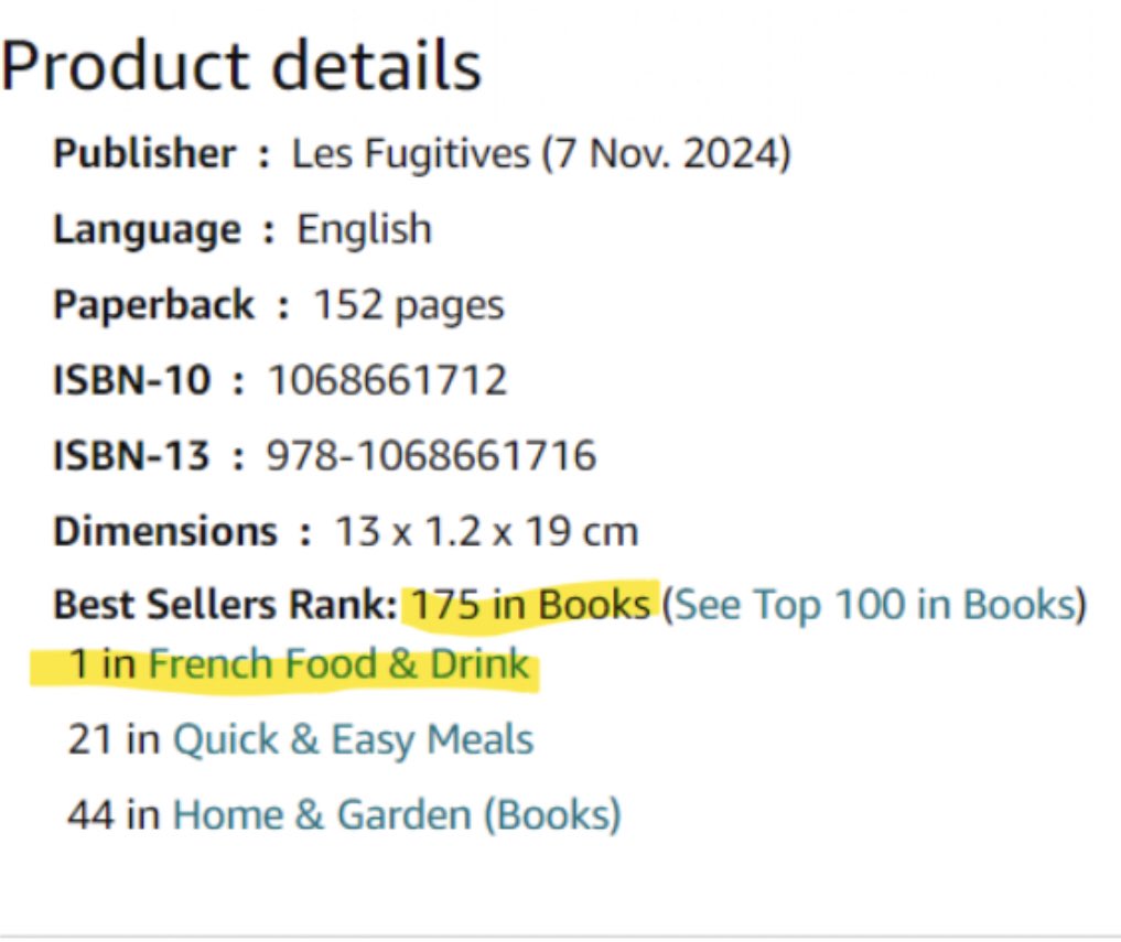 Number 1 in French Food &amp; Drink!