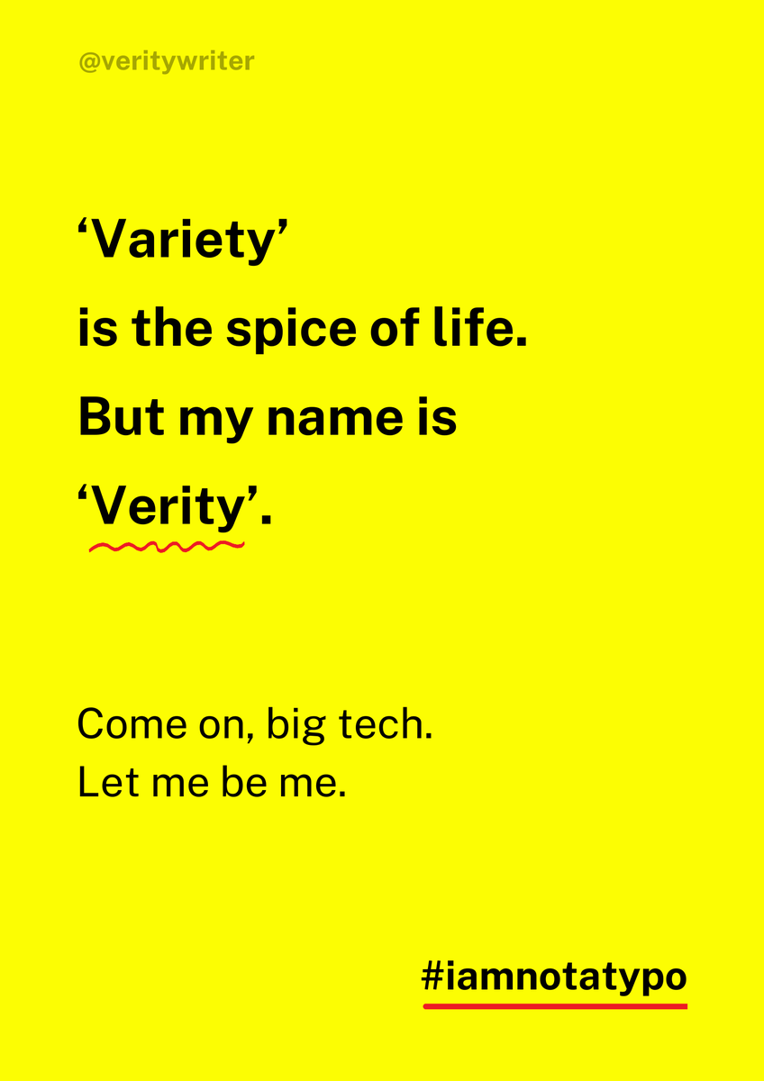 veritywriter's tweet photo. Felt this one to my core - can you tell? Poster for #IAmNotATypo @OneMinuteBriefs @iamnotatypo https://t.co/chnVP5Ggxw