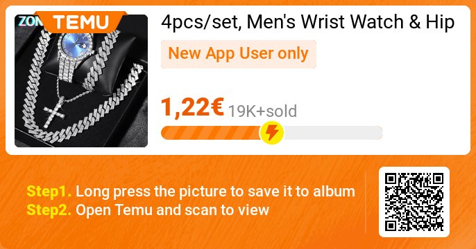 Lounge_lizard_'s tweet photo. 4pcs/set, Men's Wrist Watch &amp; Hip Hop Cuban Chain Necklace Bracelet Set
🎉 Exclusive deal[1,22€]
👉 item link: https://t.co/hxlWoolQuF
⚠️ The discount may vary, please refer to the page display.
⚠️ Every New App User can only enjoy once https://t.co/DRhdh2Az9V