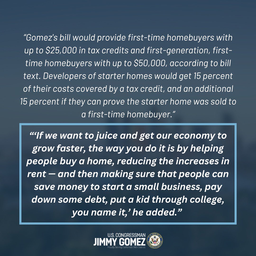 Rep. Jimmy Gomez tweet media