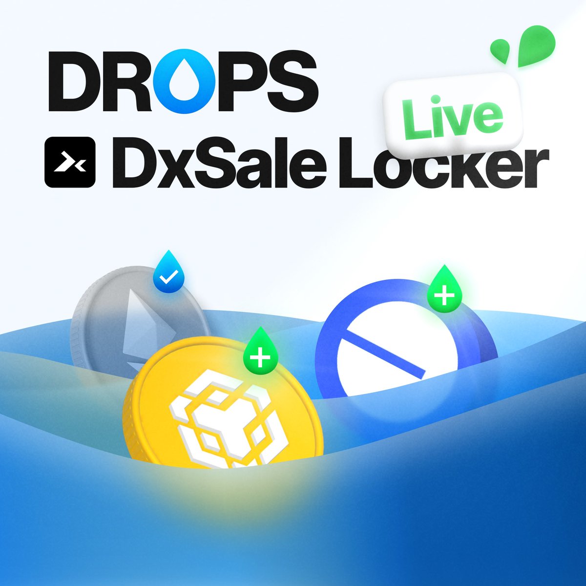 DropsERC's tweet photo. $DROPS x @dxsale - New Chains Supported!

We’re excited to announce the expansion of supported chains for our partner DxSale’s locker. 

You can now trade DxSale locks on both @BNBCHAIN and @Base.

Unlock value today: https://t.co/ai1AmzP03s https://t.co/X8teWmf7W1