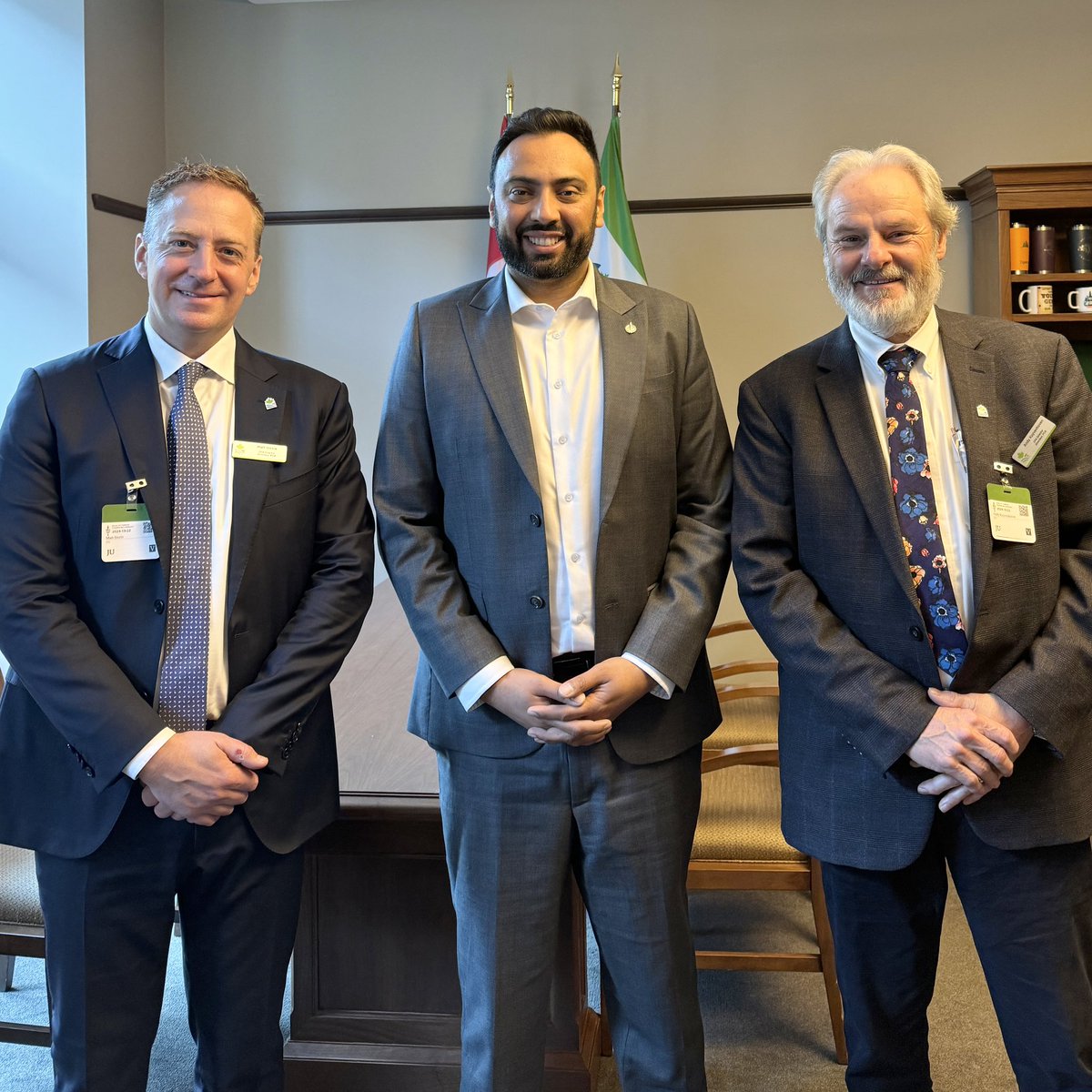 Great to welcome Andy and Oxford turkey farmer Matt from the <a href="/CFAFCA/">CFA</a> to Ottawa to chat about the challenges &amp; opportunities Canadian farmers face and their critical role in feeding our nation.
 
Proud to support our agricultural community! 🚜