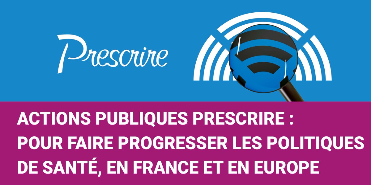 Actions publiques Prescrire : pour faire progresser les politiques de santé, en France et en Europe.

➡ prescrire.org/fr/3/31/69279/…