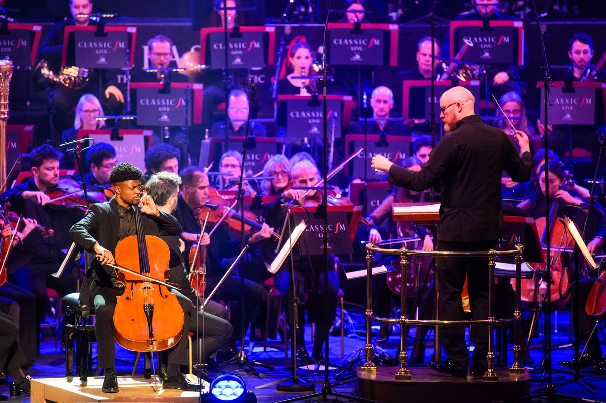 conductorben's tweet photo. Some truly epic photos (🙏🏻 @mcrossick) from an unforgettable night conducting the mighty @philharmonia at #classicfmlive, with 5 wonderful soloists, presented by @XanderArmstrong, @KlassMyleene & @mrdanwalker. Tune in to @ClassicFM at 8pm to hear the whole concert w/ @zebsoanes. https://t.co/gsScxc8QNh