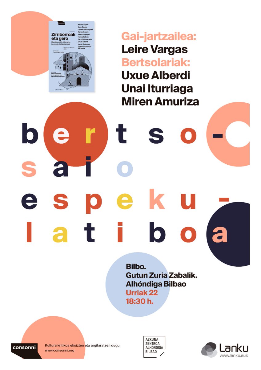 lanku (@lanku_bertsoak) on Twitter photo Bagoaz, gaur Bilbon abiatuko dugu bidaia, ondoren datoz Arrasate, Ondarroa, Donosti... #bertsolaritza #literatura <a href="/BBertsozale/">Bizkaiko Bertsozale</a> <a href="/_consonni_/">consonni</a> <a href="/AzkunaZentroa/">Azkuna Zentroa - Alhóndiga Bilbao</a> <a href="/bertsolaritza/">Bertsoa</a> @orrizuria Bagoaz, gaur Bilbon abiatuko dugu bidaia, ondoren datoz Arrasate, Ondarroa, Donosti... #bertsolaritza #literatura <a href="/BBertsozale/">Bizkaiko Bertsozale</a> <a href="/_consonni_/">consonni</a> <a href="/AzkunaZentroa/">Azkuna Zentroa - Alhóndiga Bilbao</a> <a href="/bertsolaritza/">Bertsoa</a> @orrizuria
