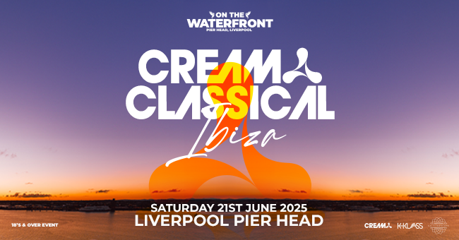 .<a href="/officialcream/">Cream</a> Classical Ibiza returns to <a href="/OTWFLiverpool/">On The Waterfront presents</a> in 2025! #GigTickets Friday 10am. ow.ly/4N0G50TQNvu
