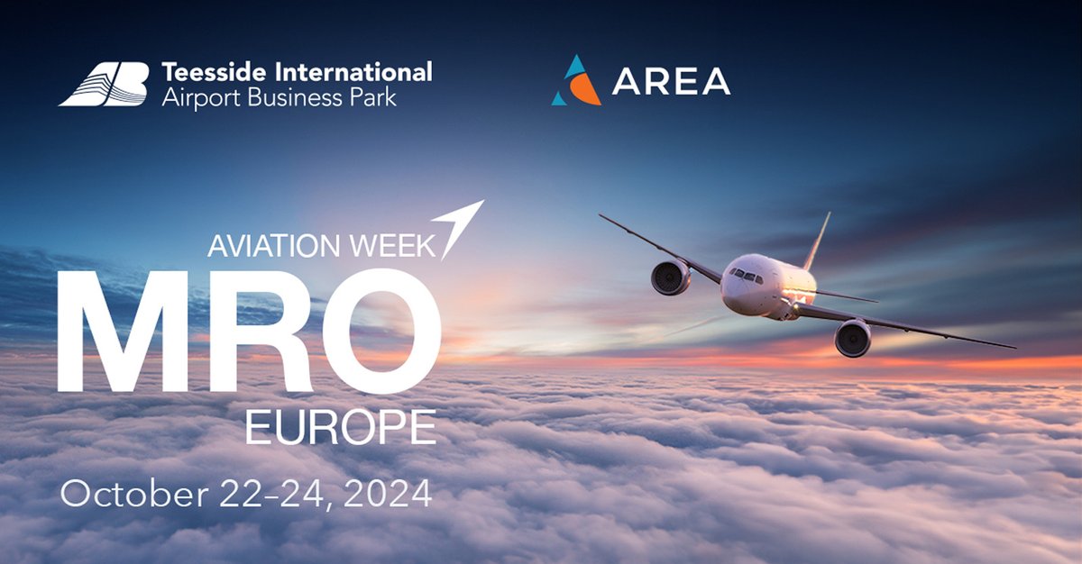 Check in with Teesside Airport's Business Park for MRO &amp; Supply Chain opportunities at Hall 3 Stand 2067. 

For more information click the link - 
hubs.ly/Q02VhRwC0
OR 
Contact Aviation Real Estate Advisers (AREA)
barry@aviationrea.com
#MRO #Hangers #Commercialrealestate.
