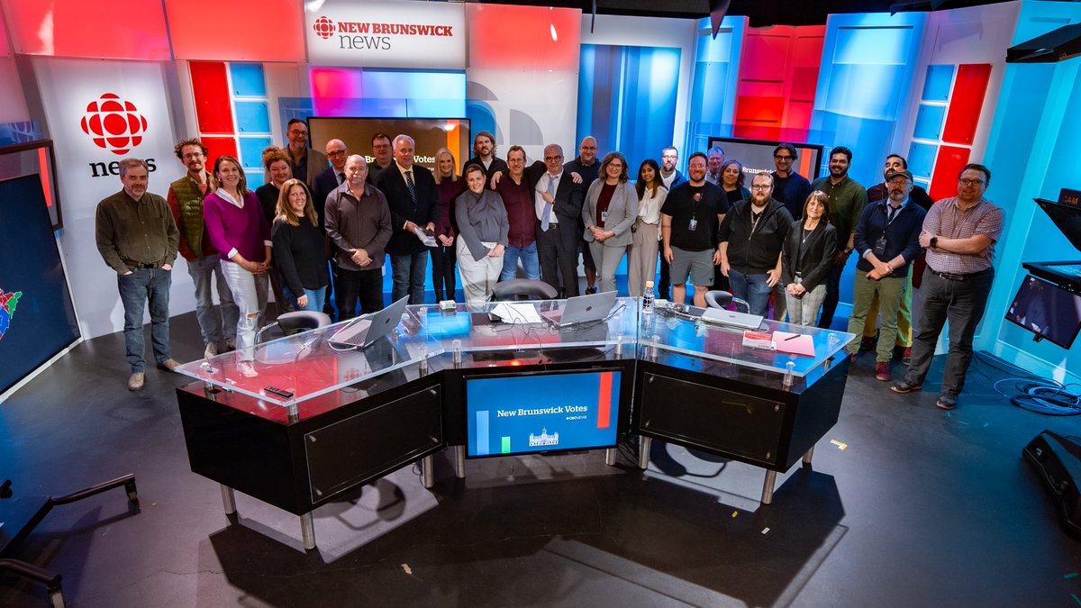 Awesome CBC colleagues who were part of the election night coverage last night. There were many others out in the field who are not pictured here.