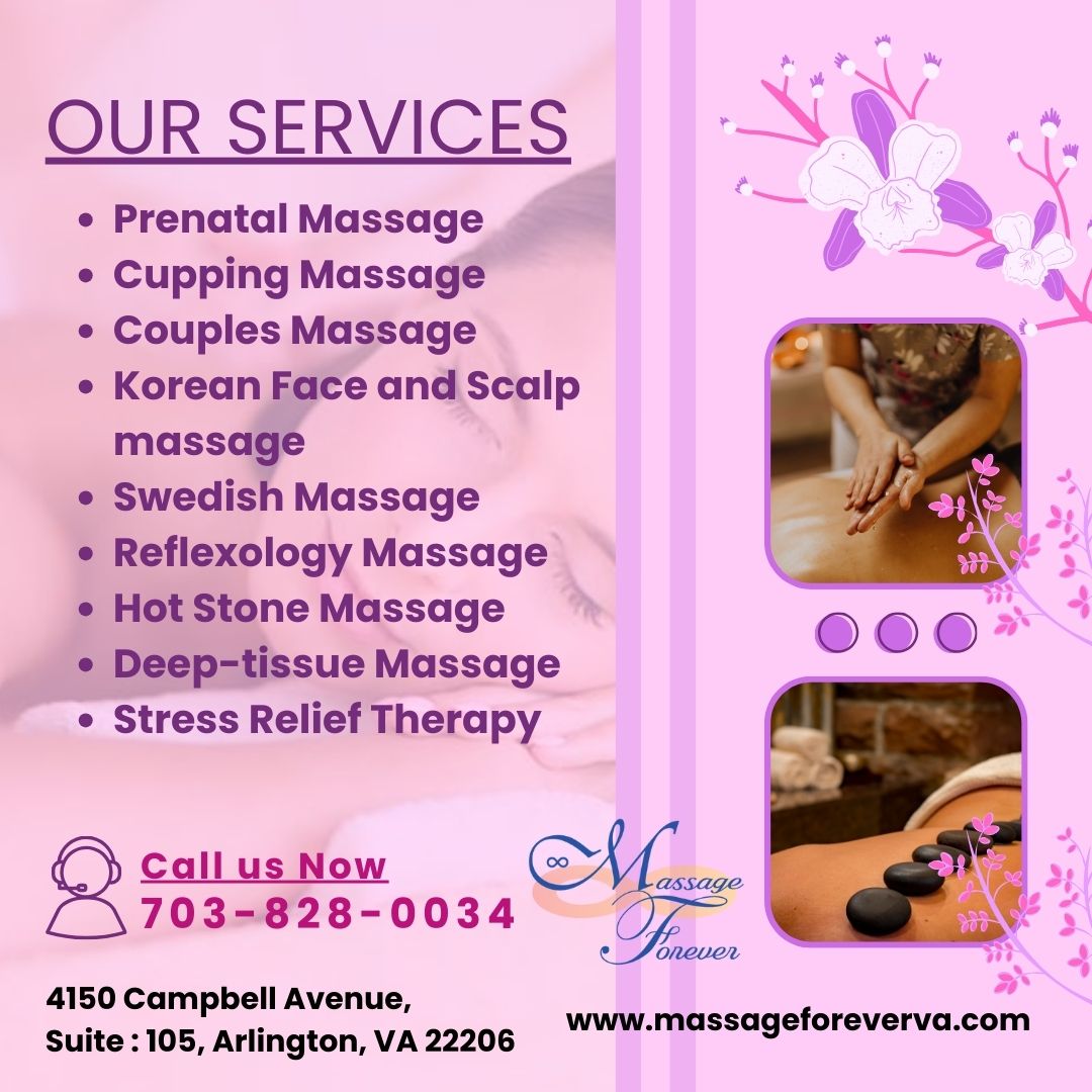 Massageforever1's tweet photo. From easing muscle tension to promoting better sleep, our #massageservices are designed to help you feel your best!
🌿 Experience the healing power of touch and give your body the care it deserves! 🌸
https://t.co/HlWTGJlR3u

#massageforever #arlington #va https://t.co/BoP4F4SS45