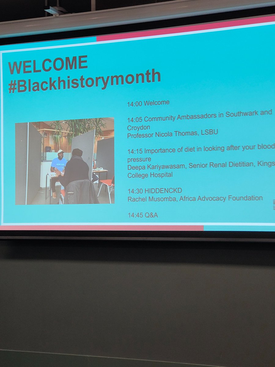 Deepa Kariyawasam (@deepard) on Twitter photo Thank you <a href="/nicolamthomas/">Prof Nicola Thomas</a> and the community ambassadors for checking blood pressure and advising on health <a href="/LSBU/">London South Bank University - LSBU</a> and tailoring to African and Caribbean communities
#blackhistorymonth Thank you <a href="/nicolamthomas/">Prof Nicola Thomas</a> and the community ambassadors for checking blood pressure and advising on health <a href="/LSBU/">London South Bank University - LSBU</a> and tailoring to African and Caribbean communities
#blackhistorymonth