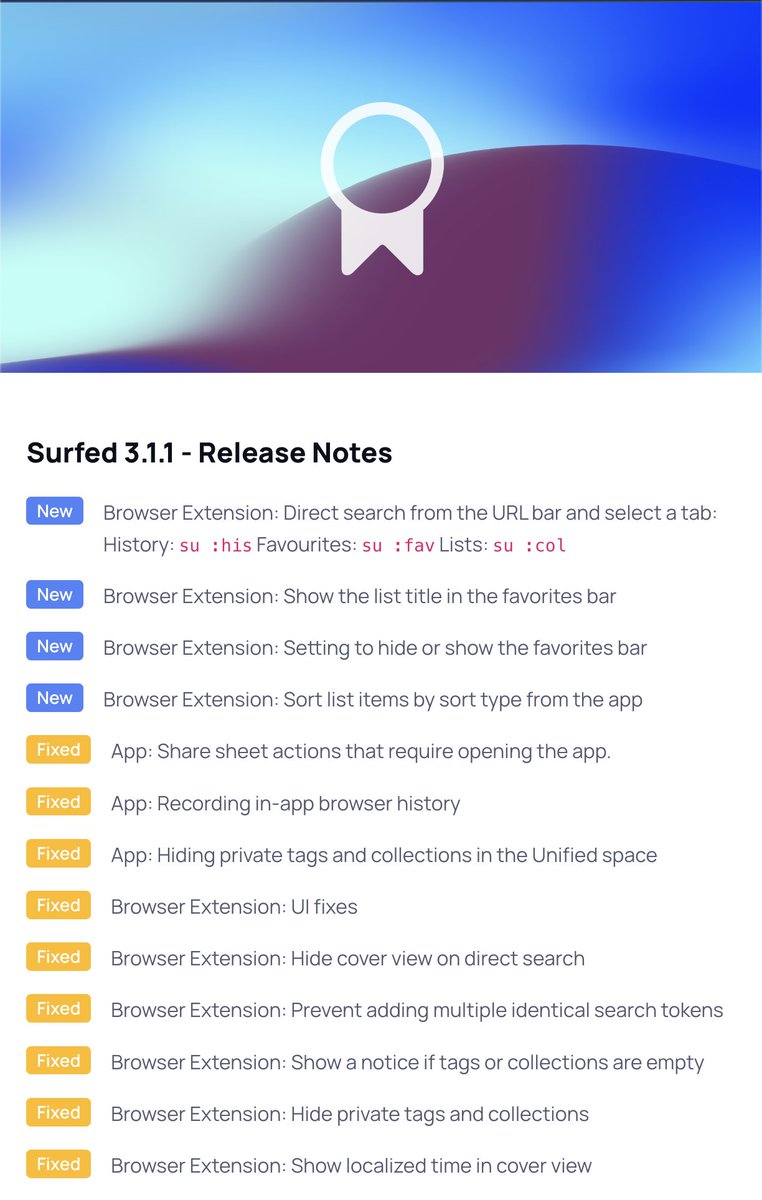 Surfed • History & Bookmark Manager tweet media