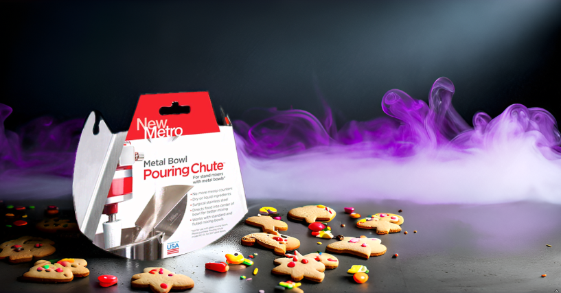 beaterblade's tweet photo. The Pouring Chute for stand mixers is smoking hot this season. It fits most any brand's metal mixing bowl and yes, we have one for the Glass KA 3.5 Mini and 5 Tilt-Head. Come take a look and get your holiday baking into gear! #baking #kitchengadgets #cookies #standmixer #foodie #holidayseason #Halloween #cakesofinstagram #cakedecorating https://t.co/AqcbMR2e4A