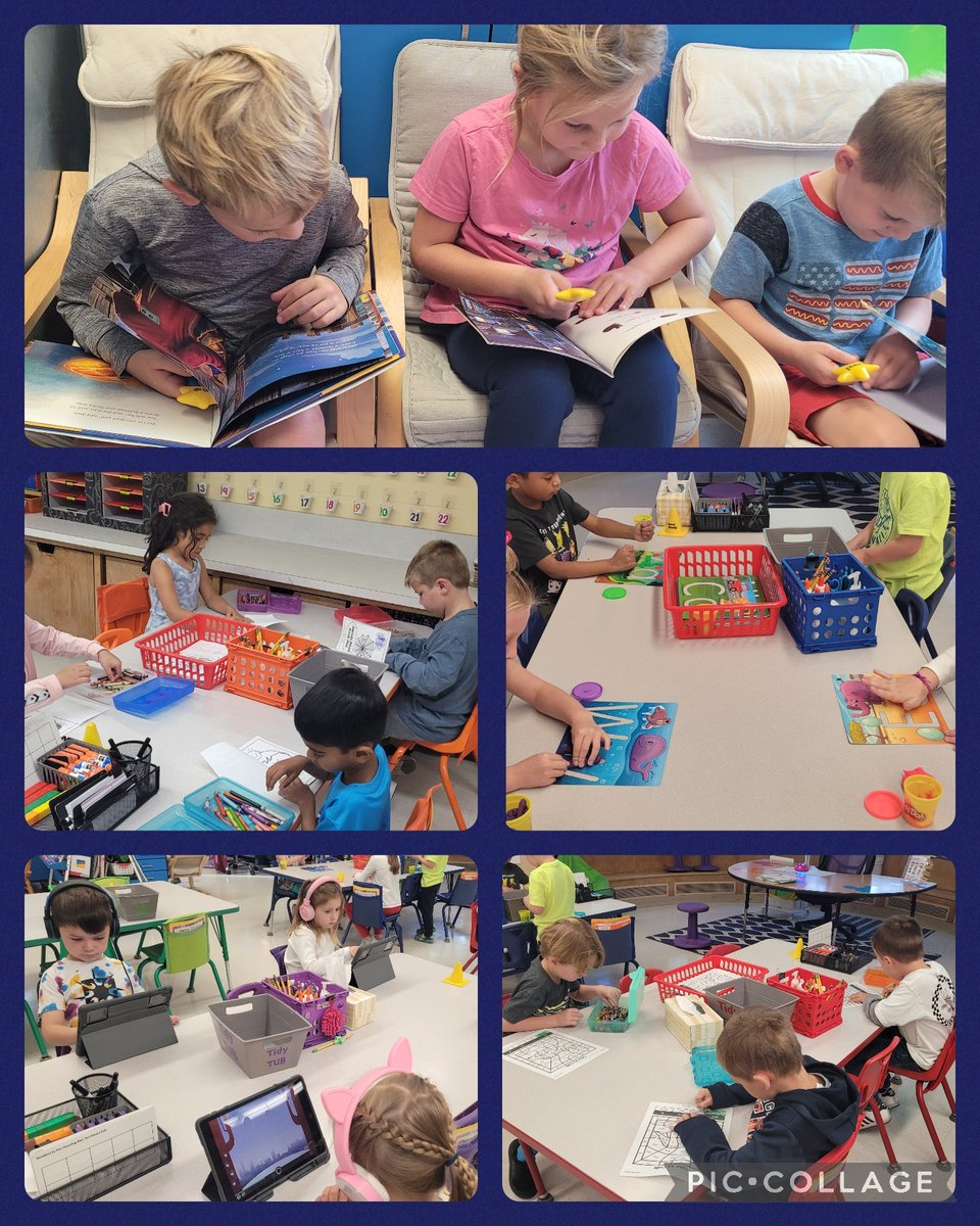 Literacy Centers are in full swing in Kindergarten #dg58pride #LEchoosesHAPPY